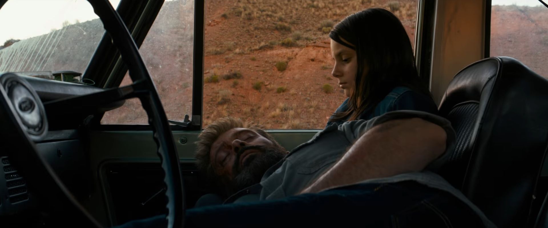 Logan Trailer - Logan and daughter in car
