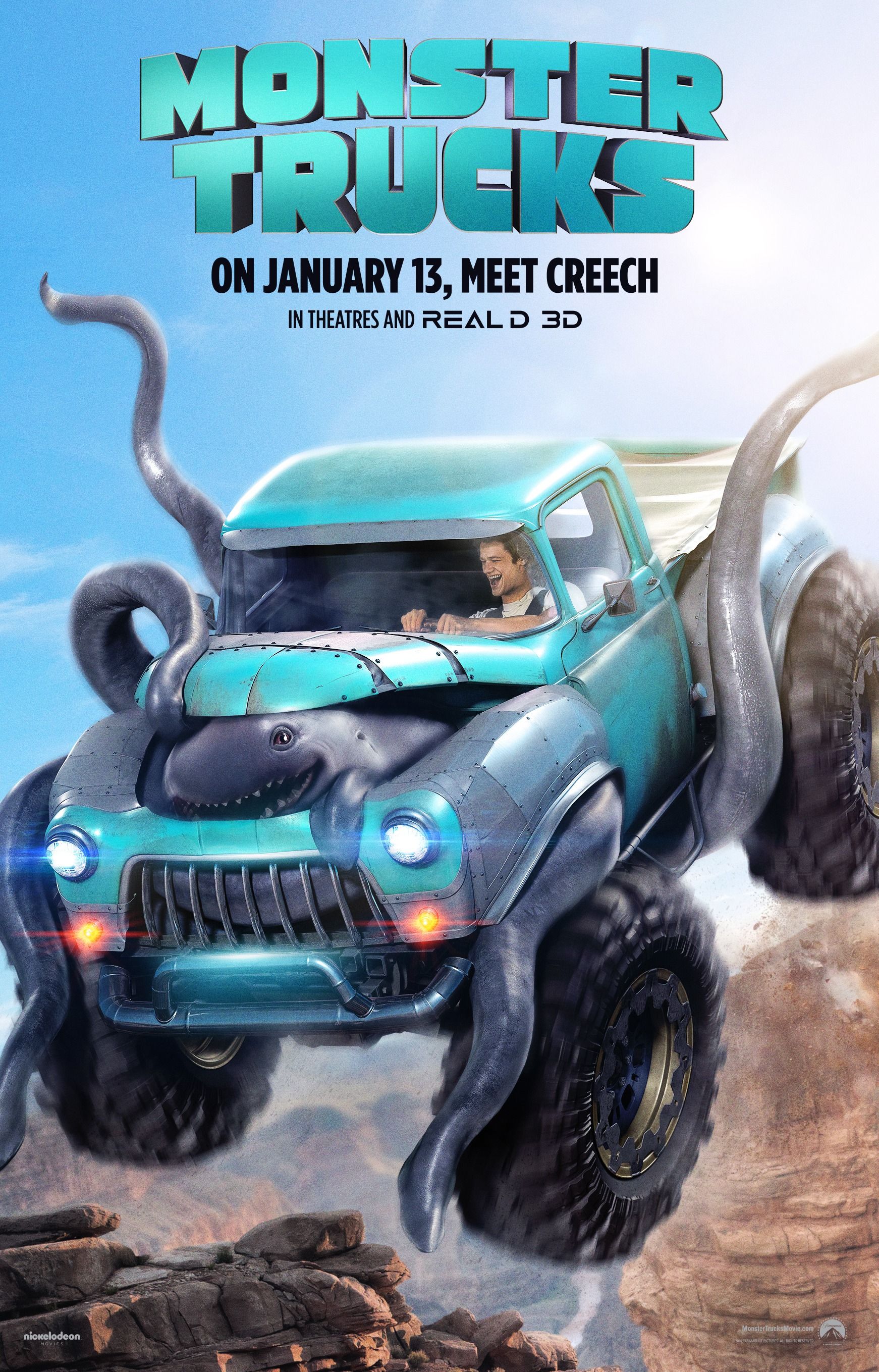 Monster Trucks theatrical movie poster
