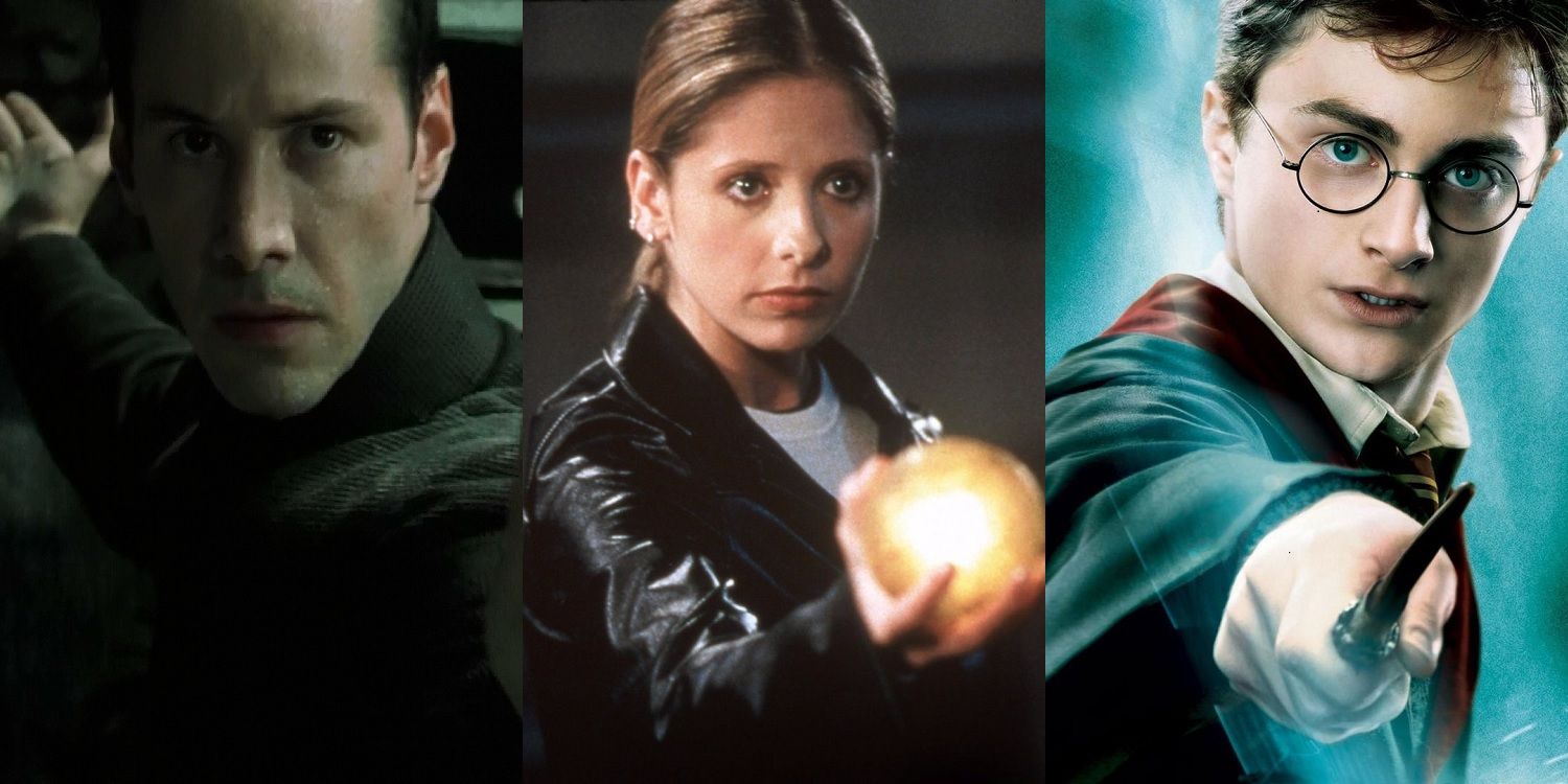 Neo from the Matrix, Buffy the Vampire Slayer and Harry Potter