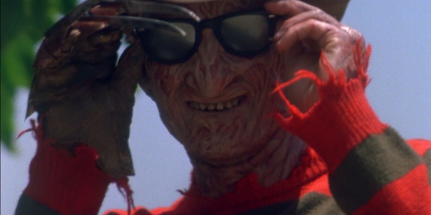 Freddy Krueger with sunglasses in A Nightmare on Elm Street 4 The Dream Master