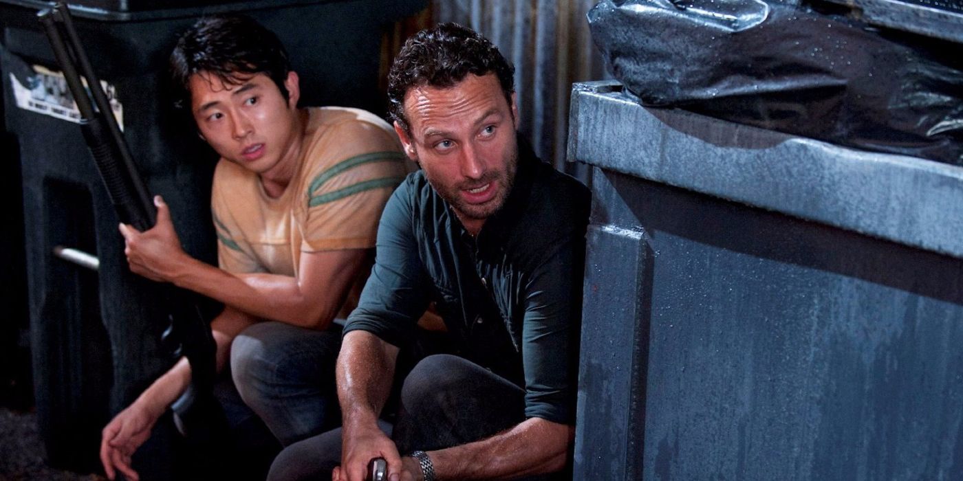 Rick and Glenn in Walking Dead