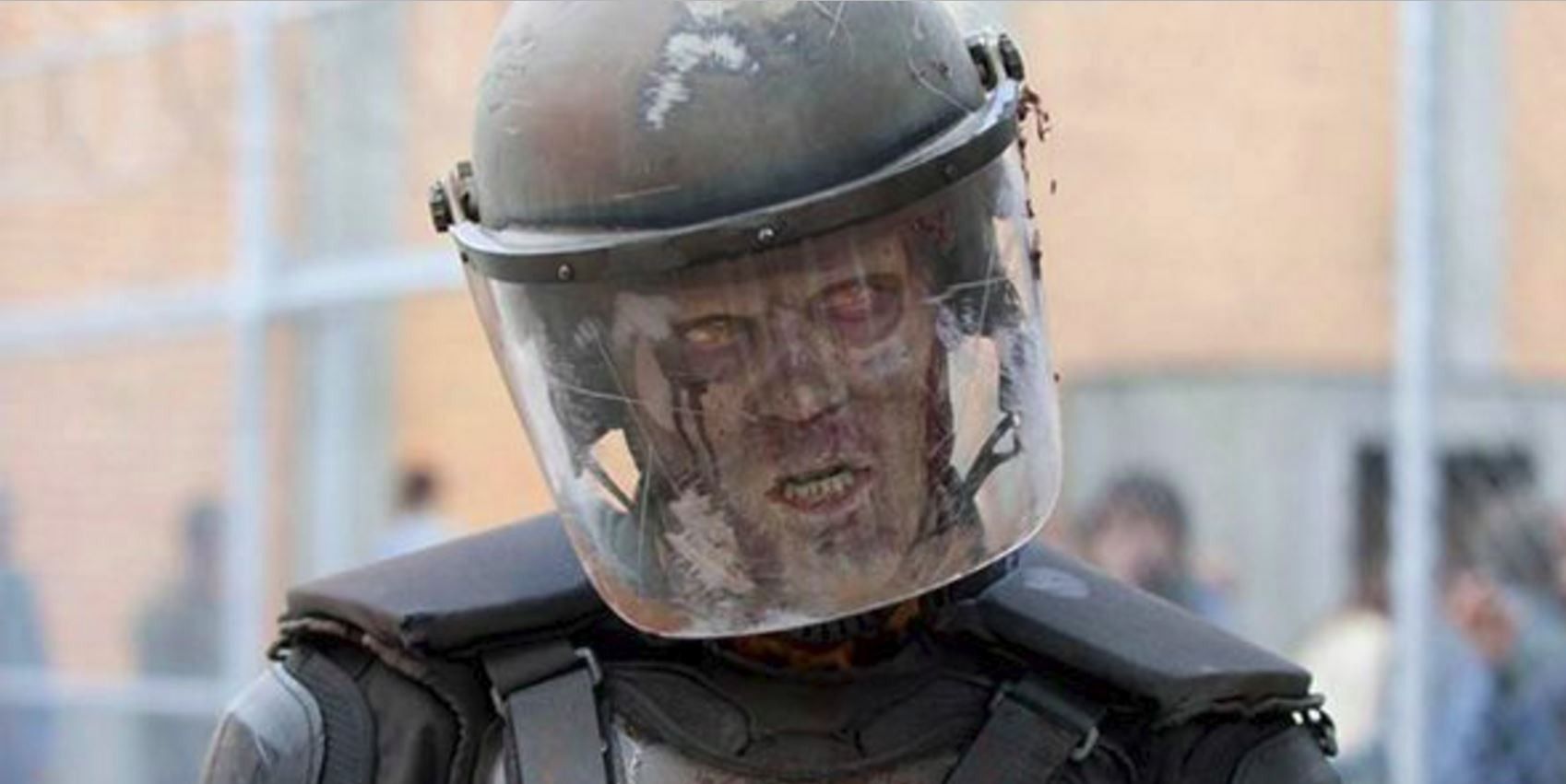 Riot Gear Zombie from Walking Dead
