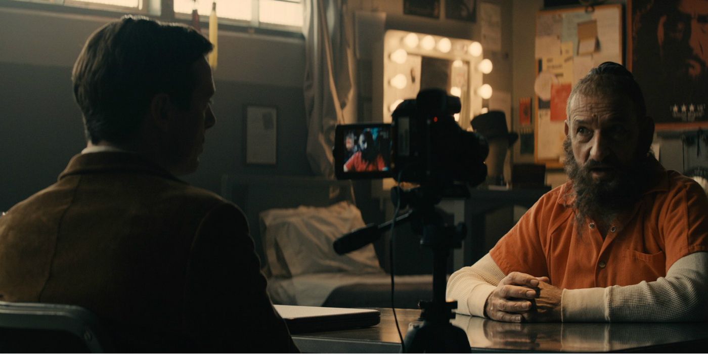 Scoot McNairy and Ben Kingsley in All Hail The King