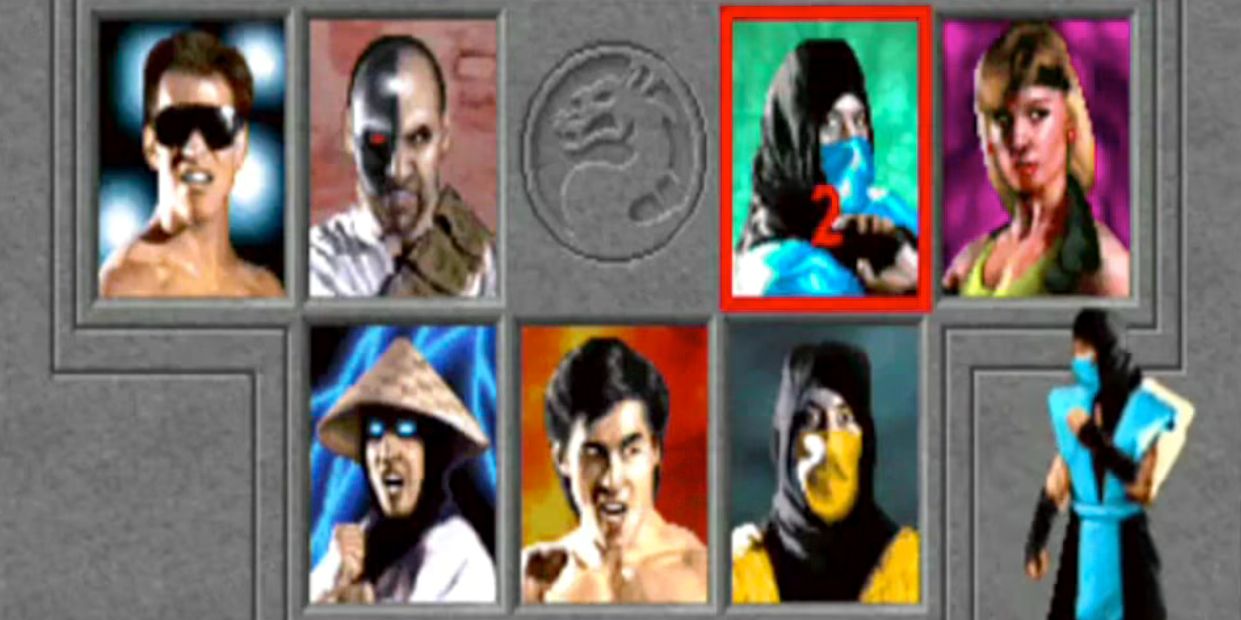 Sub- Zero character selection in original Mortal Kombat