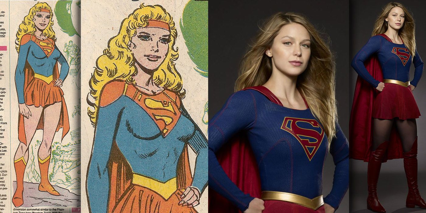 Supergirl costume - Comic vs TV