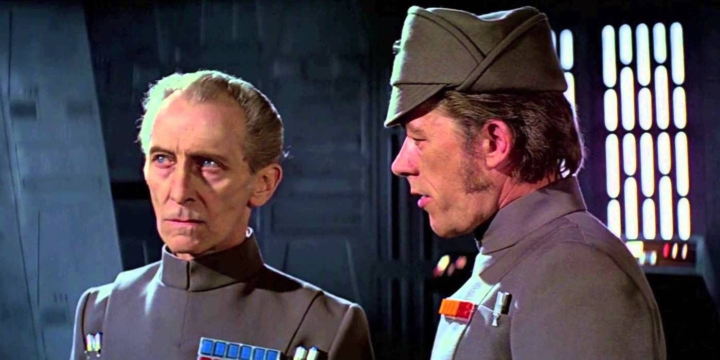 Tarkin on the Death Star in Star Wars