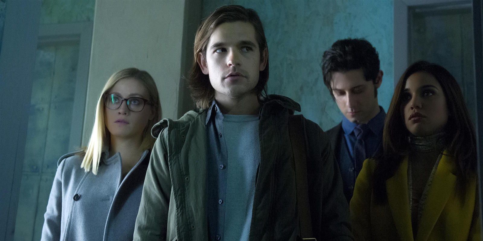 Eliot, Margo, Quentin, and Alice Looking Serious in The Magicians