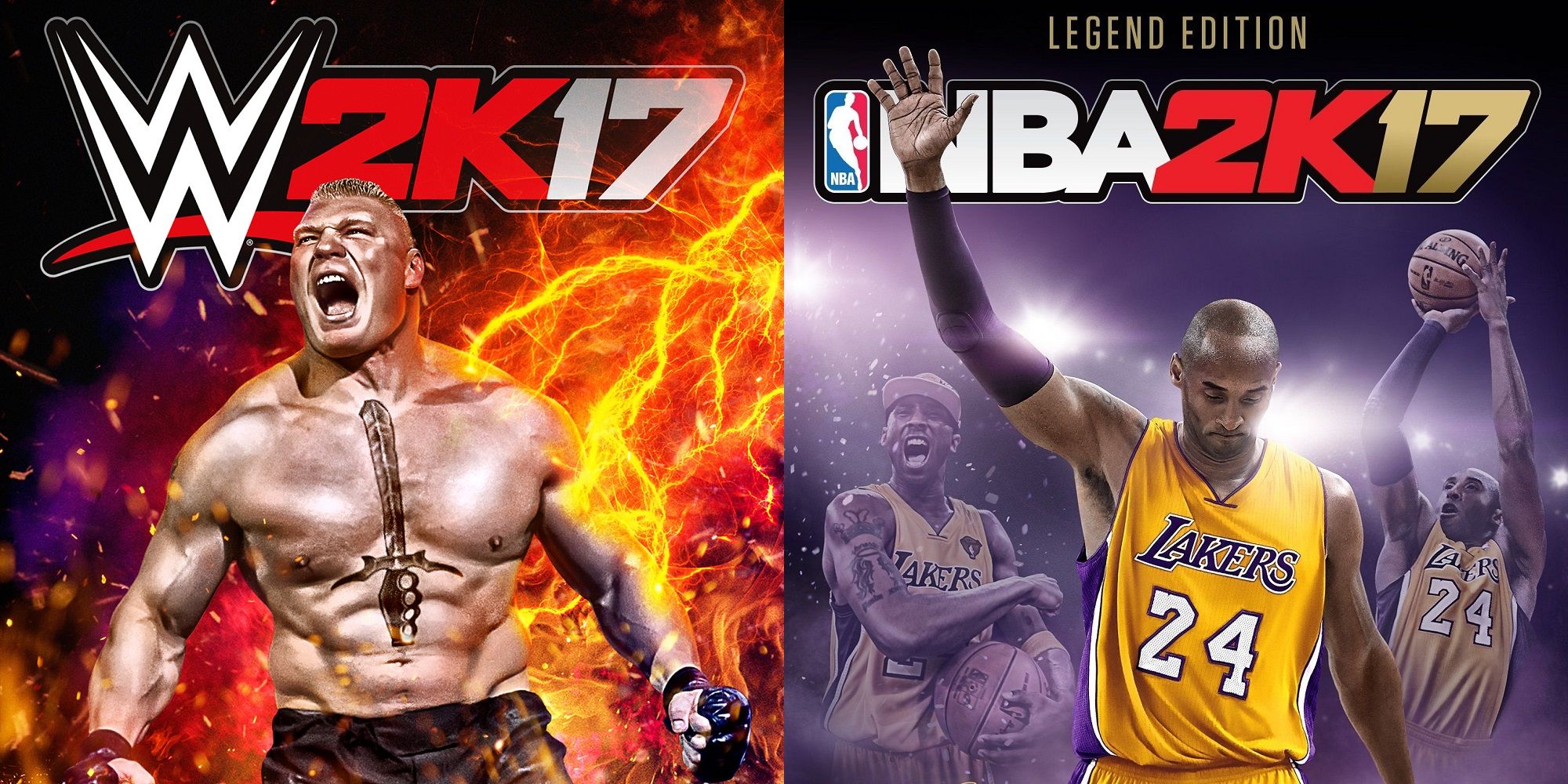 WWE 2K17 and NBA 2K17 from 2K Sports