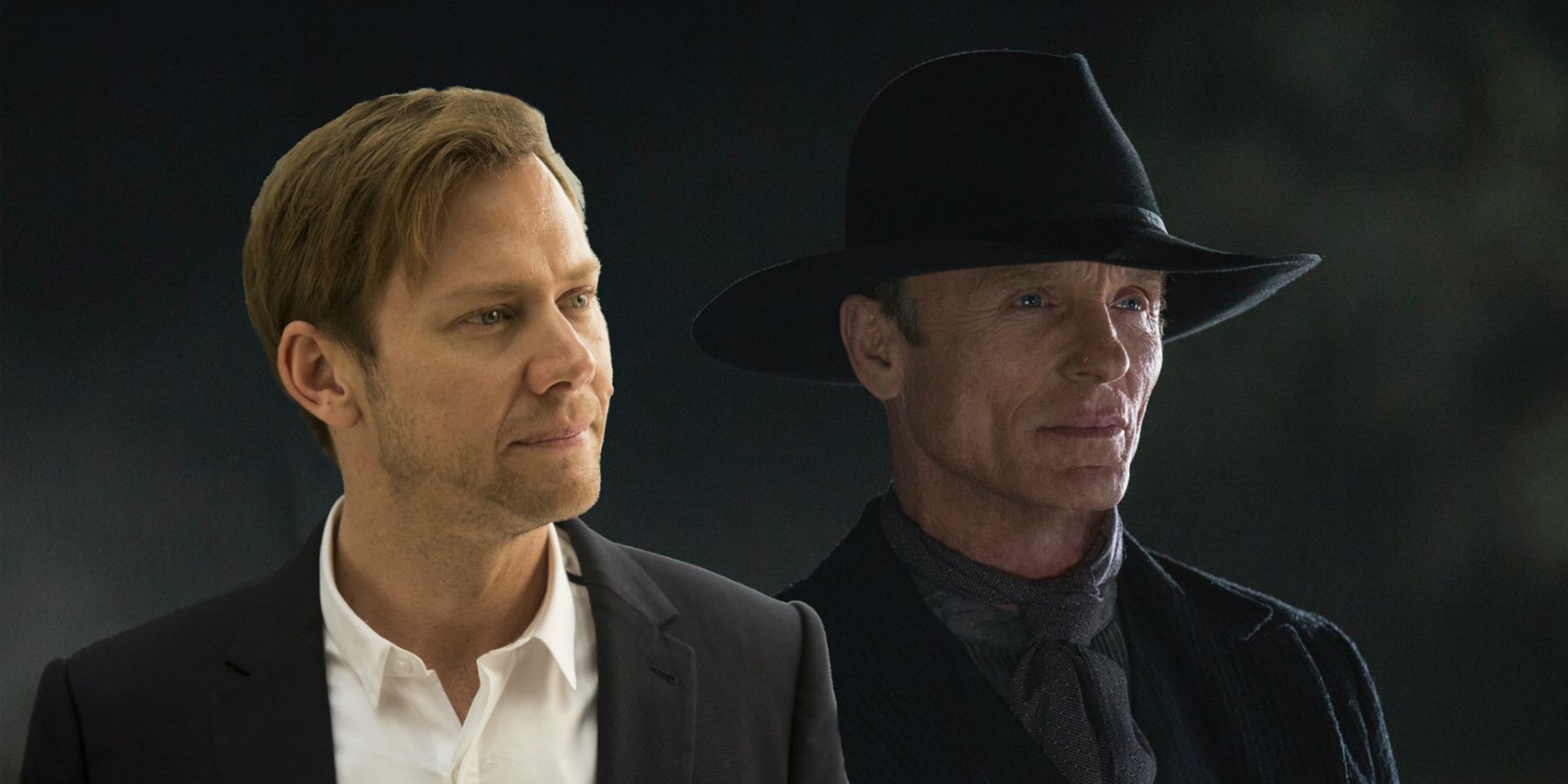 Young William and the Man in Black from Westworld