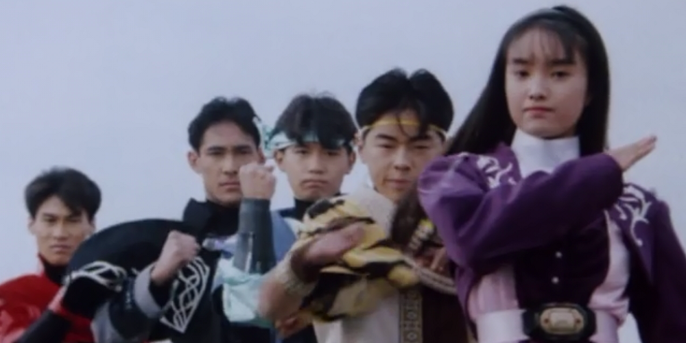 The core five members of the Zyuranger Sentai together