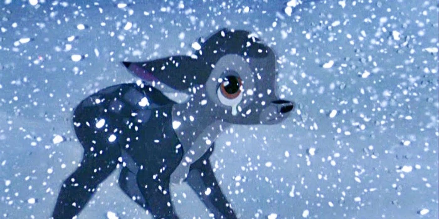 Bambi in the snow