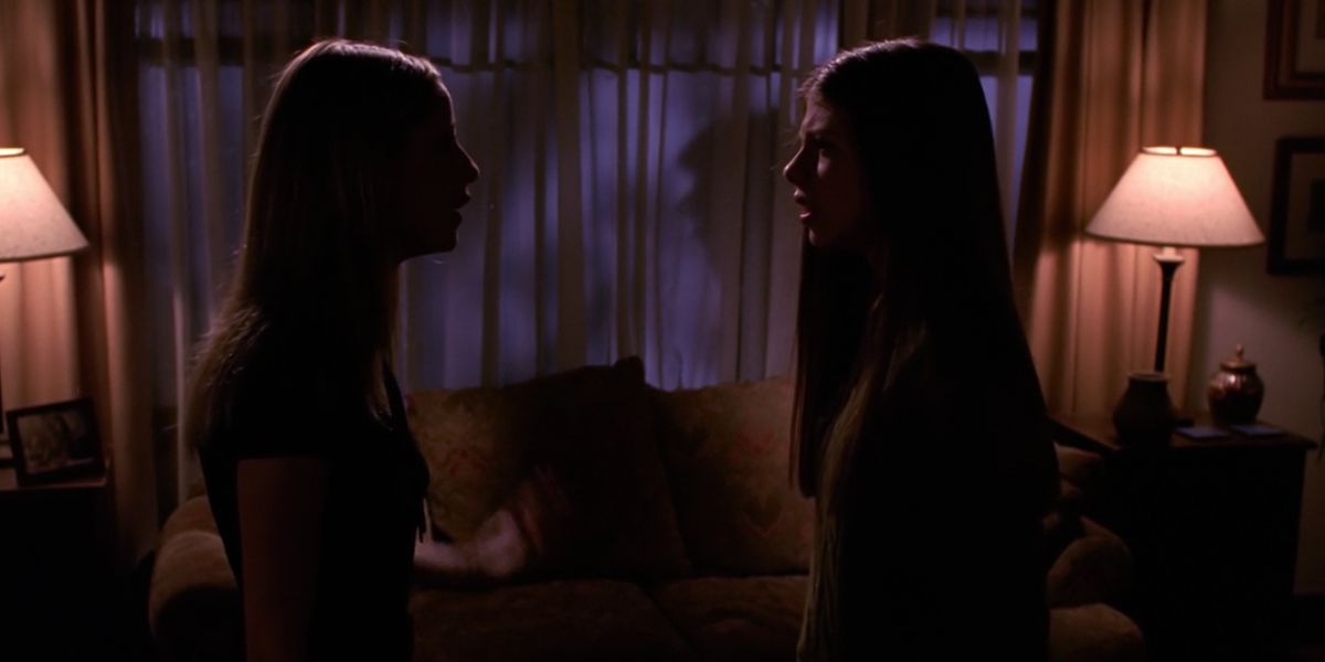 Buffy and Dawn in a scene from the Buffy the Vampire Slayer episode Forever