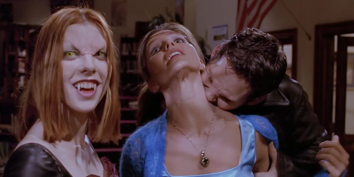 Vampire Willow, Cordelia and Vampire Xander from the Buffy the Vampire Slayer episode The Wish
