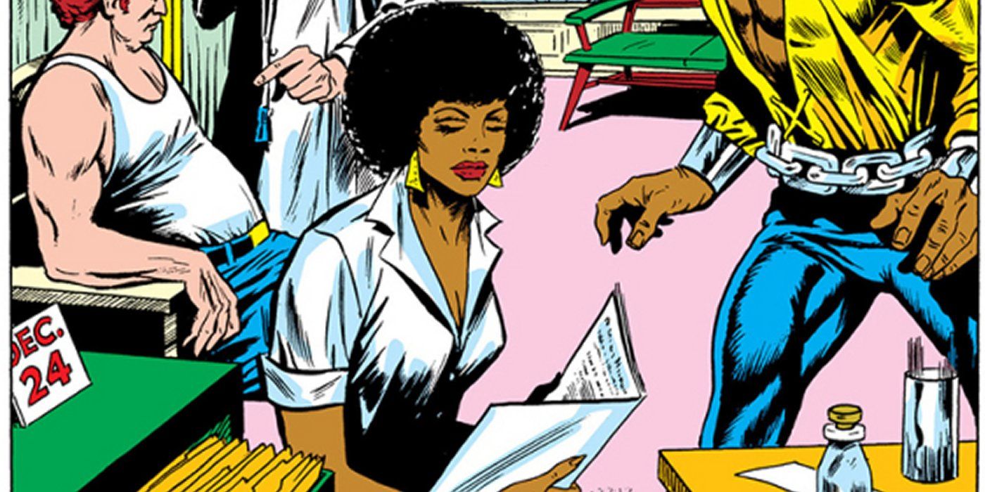 Claire Temple and Luke Cage Marvel