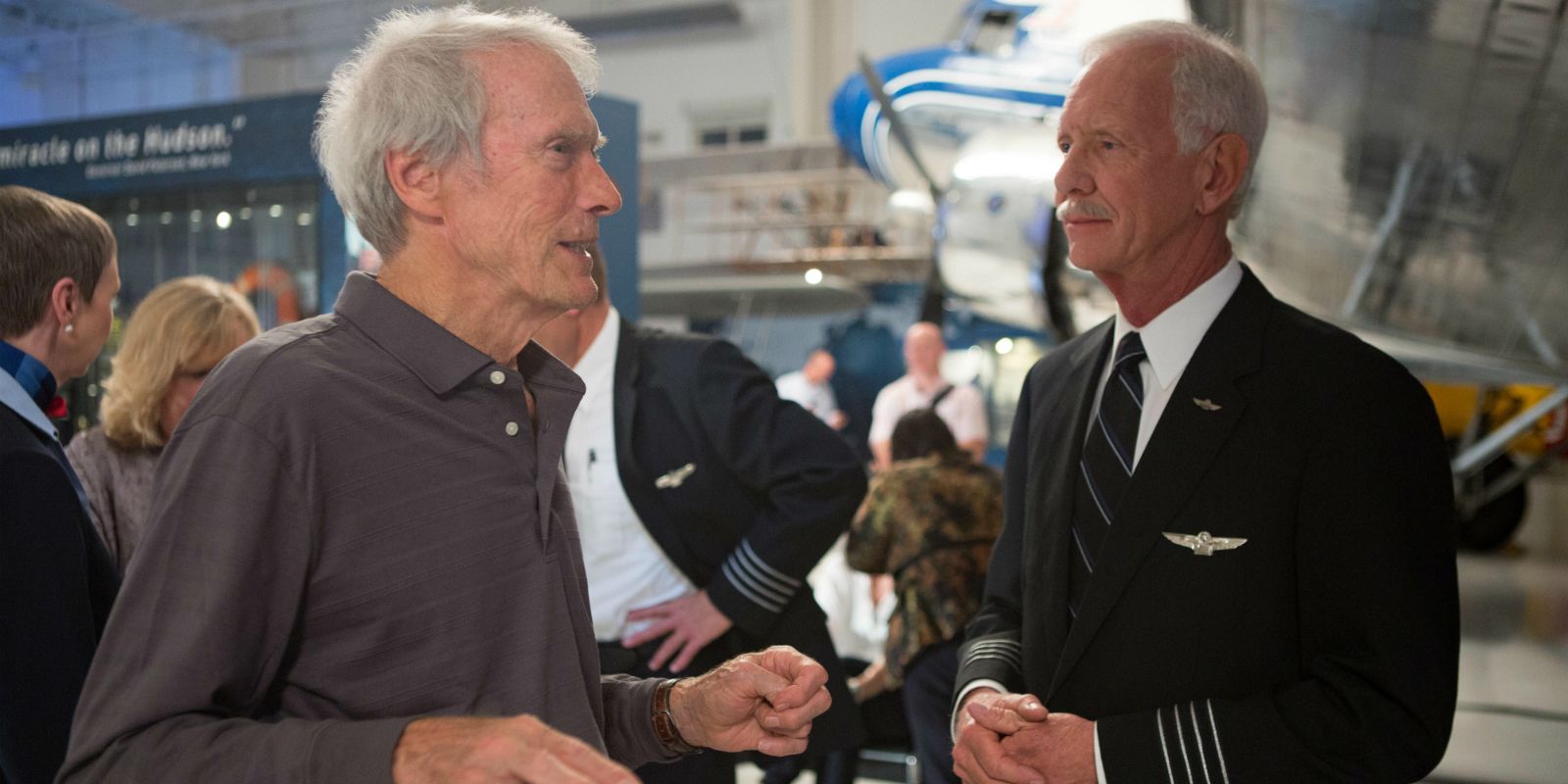 Clint Eastwood and the real Chesley 'Sully' Sullenberger