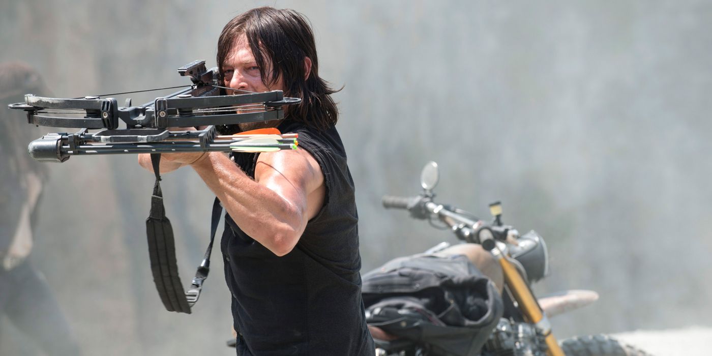 Daryl Dixon and his crossbow on The Walking Dead