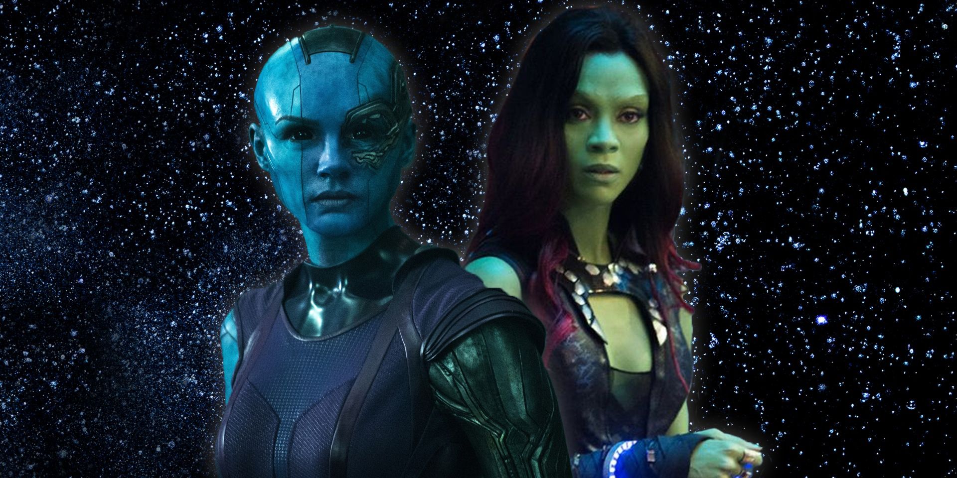 Gamora and Nebula of Guardians of the Galaxy