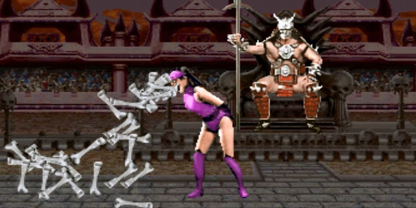 Mileena Man-Eater Fatality from Mortal Kombat 2