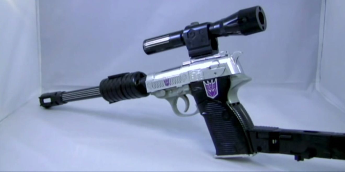 The original G1 Megatron toy in gun mode