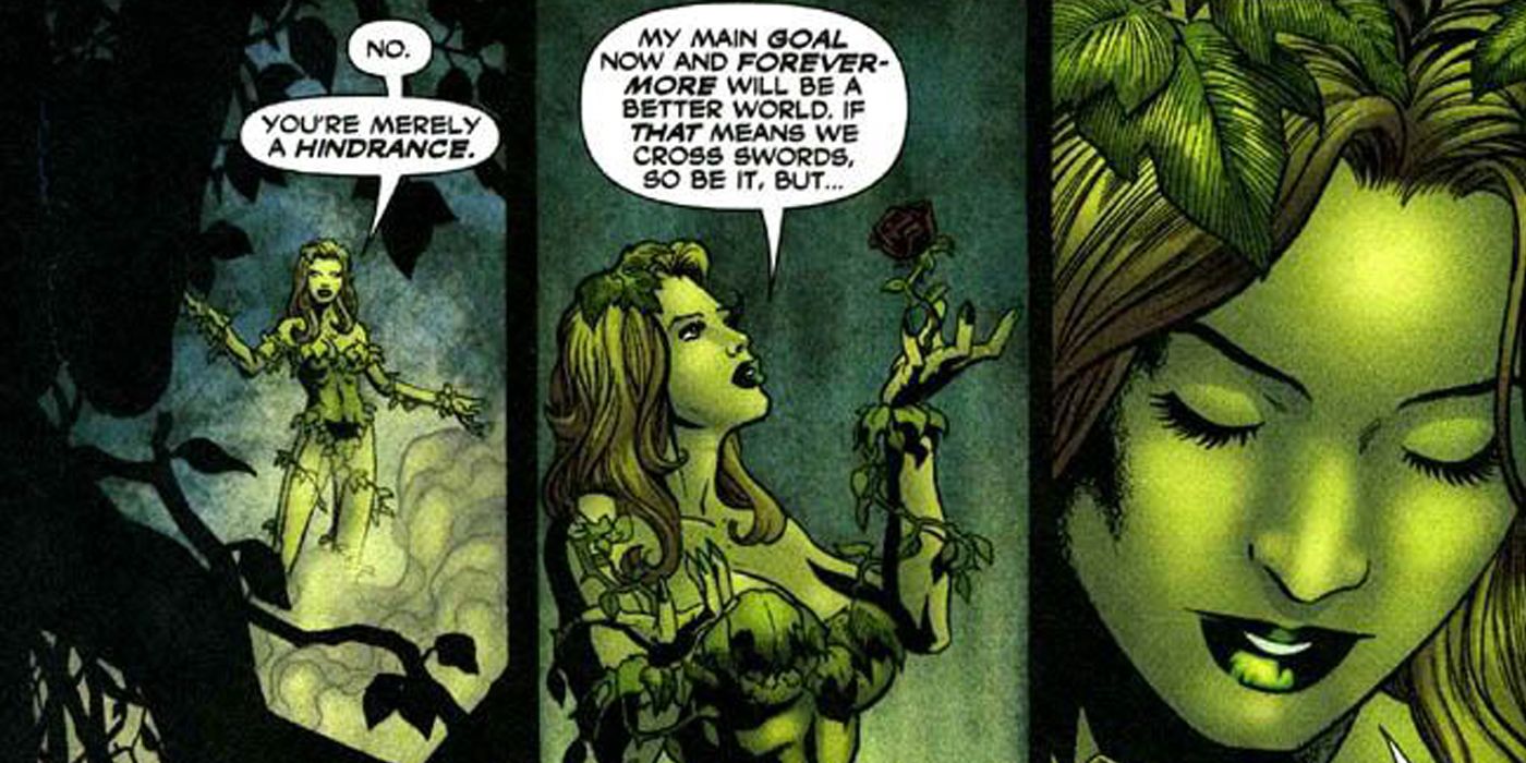 Poison Ivy talks to Batman