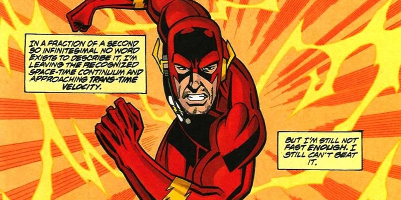 Wally West The Flash runs through time