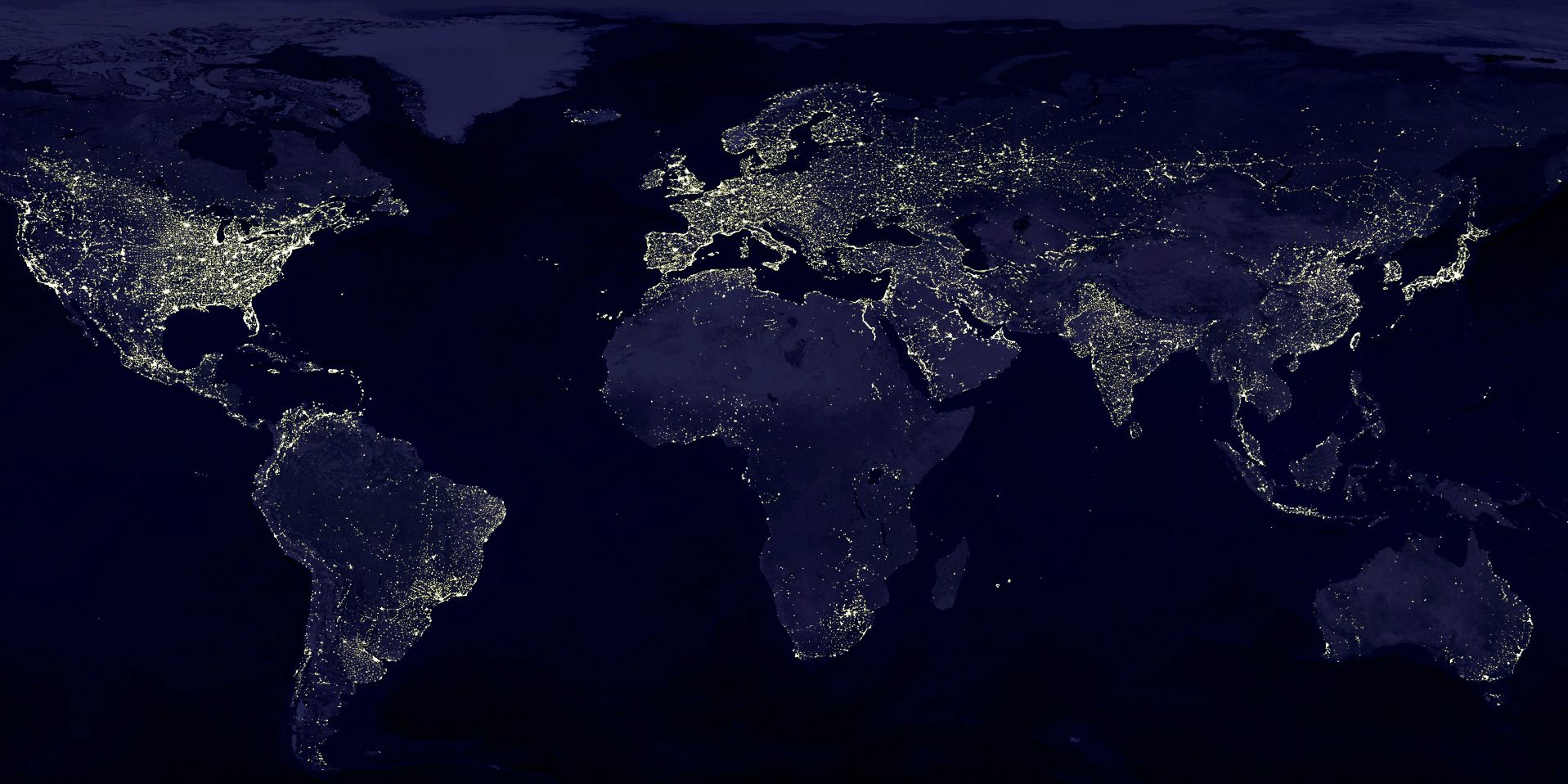 world lights map