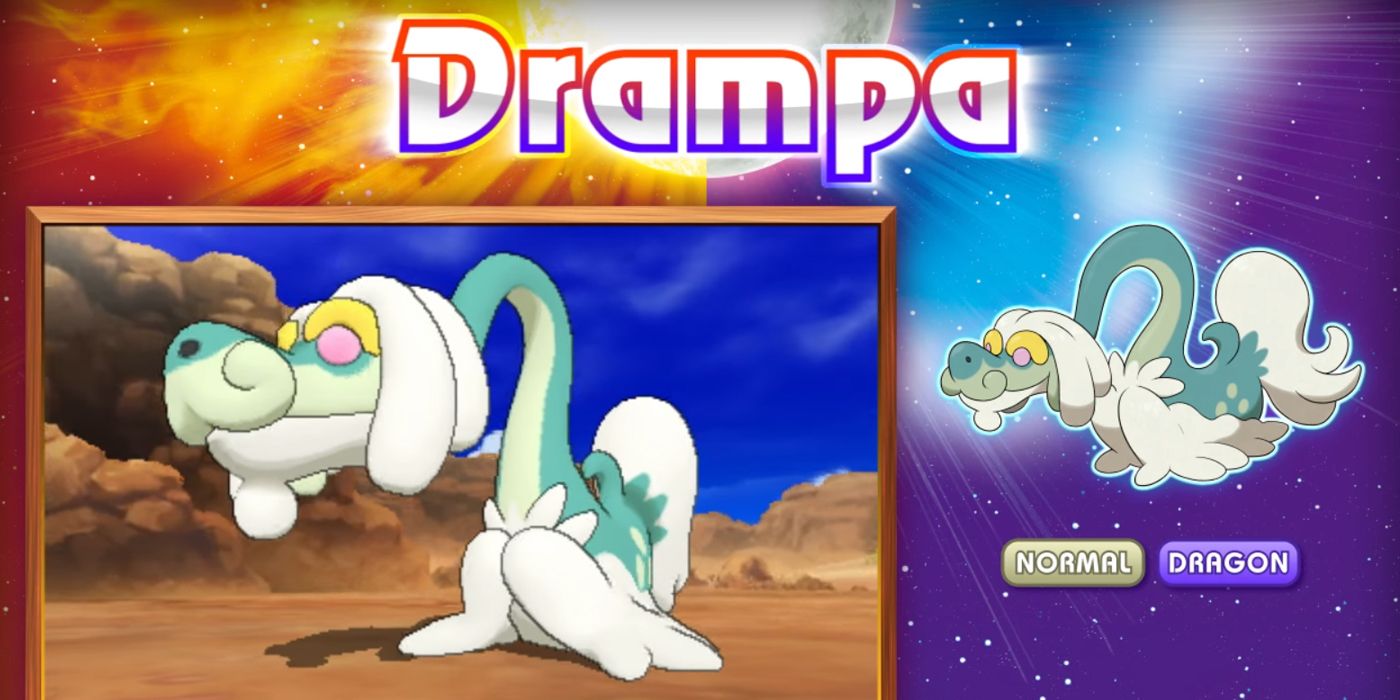 Drampa, from the Pokemon SM debut trailer