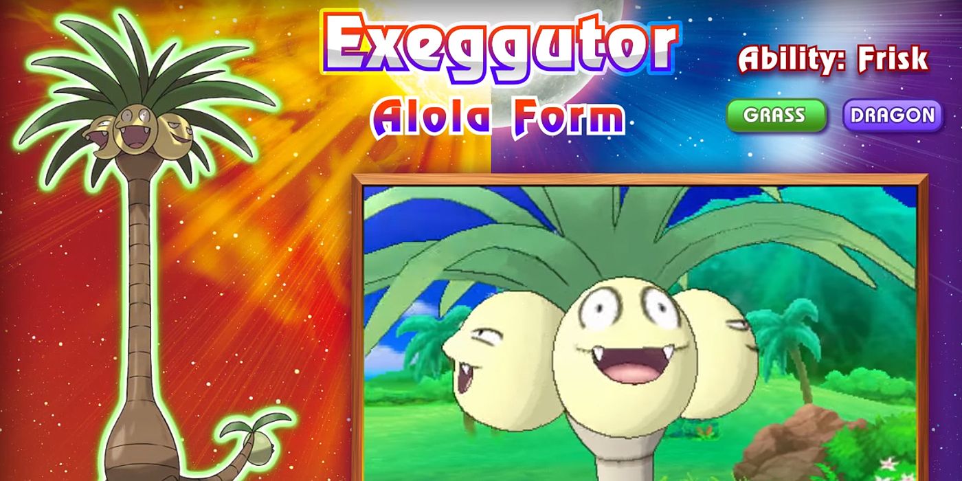 Alolan Exegguter, from the Pokemon SM Alolan Forms trailer