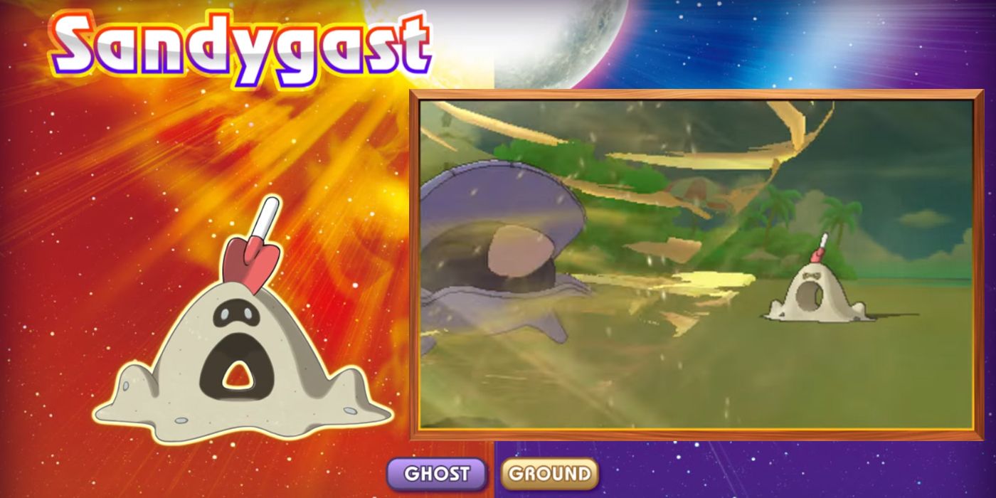 Sandygast, from the Pokemon SM debut trailer