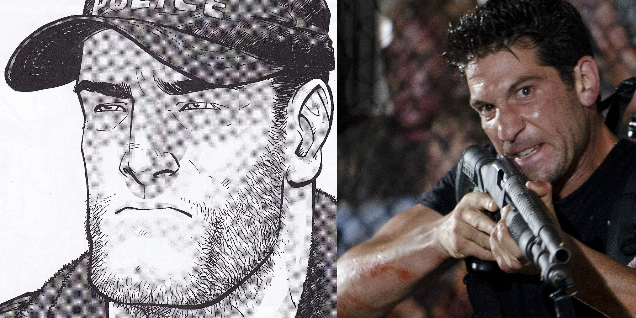 Shane in The Walking Dead comic and TV show comparison