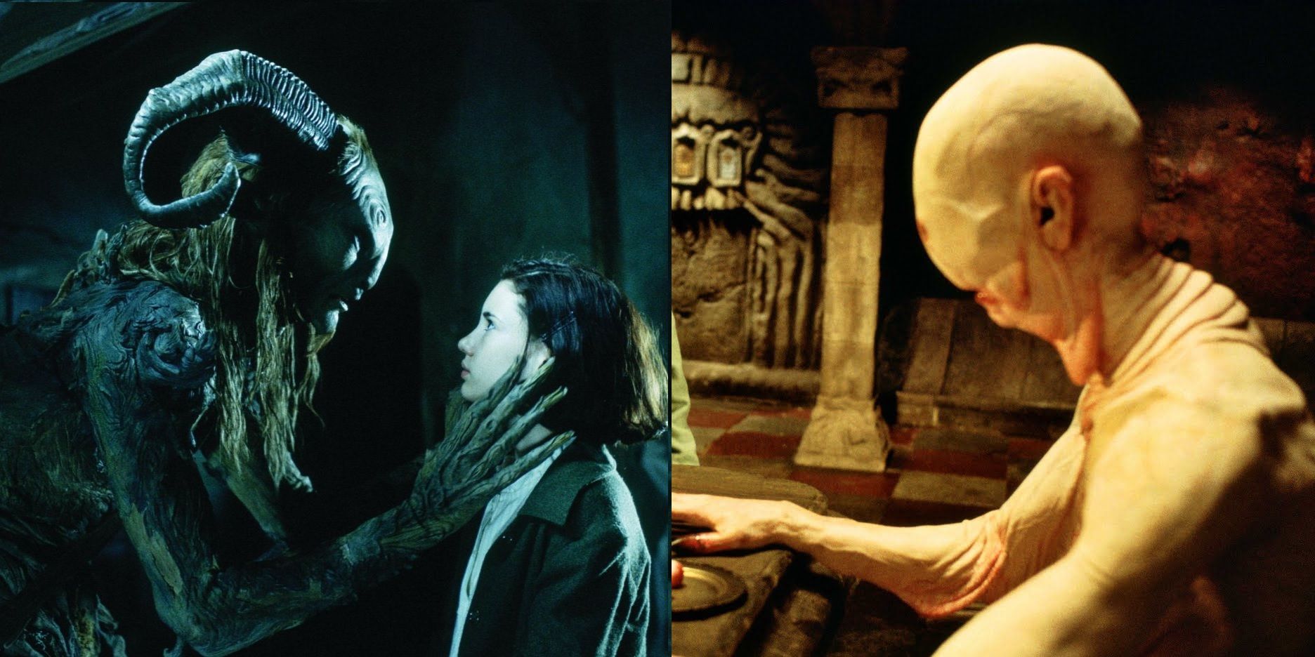Doug Jones as the Faun and Pale Man in Pans Labyrinth