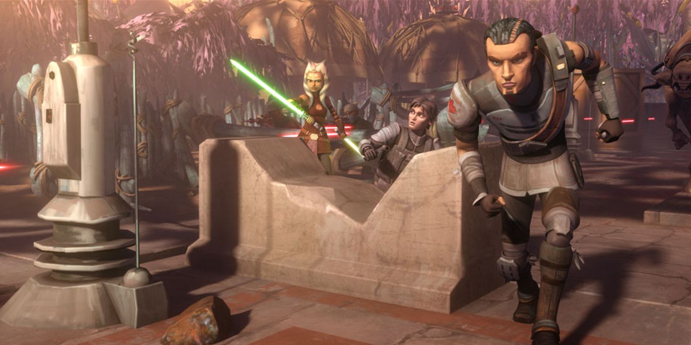 Star Wars The Clone Wars: Ahsoka and Saw Gerrera fight against Separatist forces on Onderon