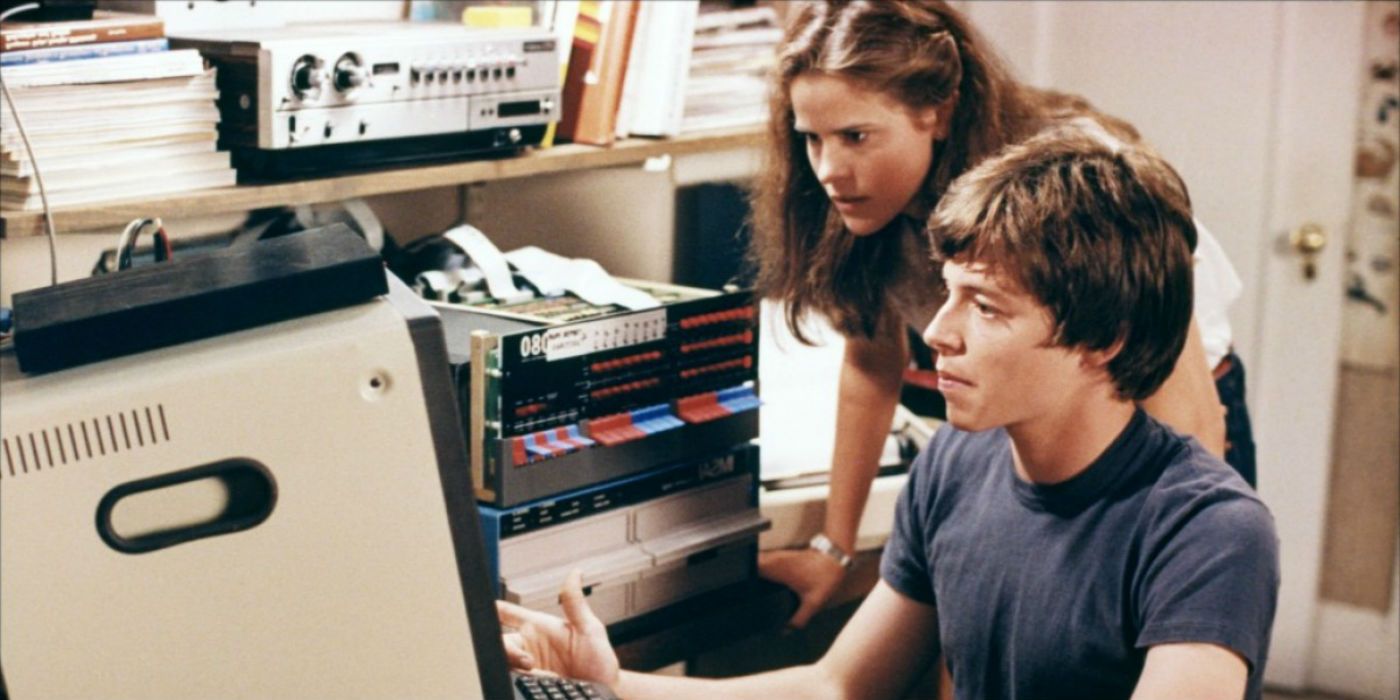 Ally Sheedy and Matthew Broderick in War Games