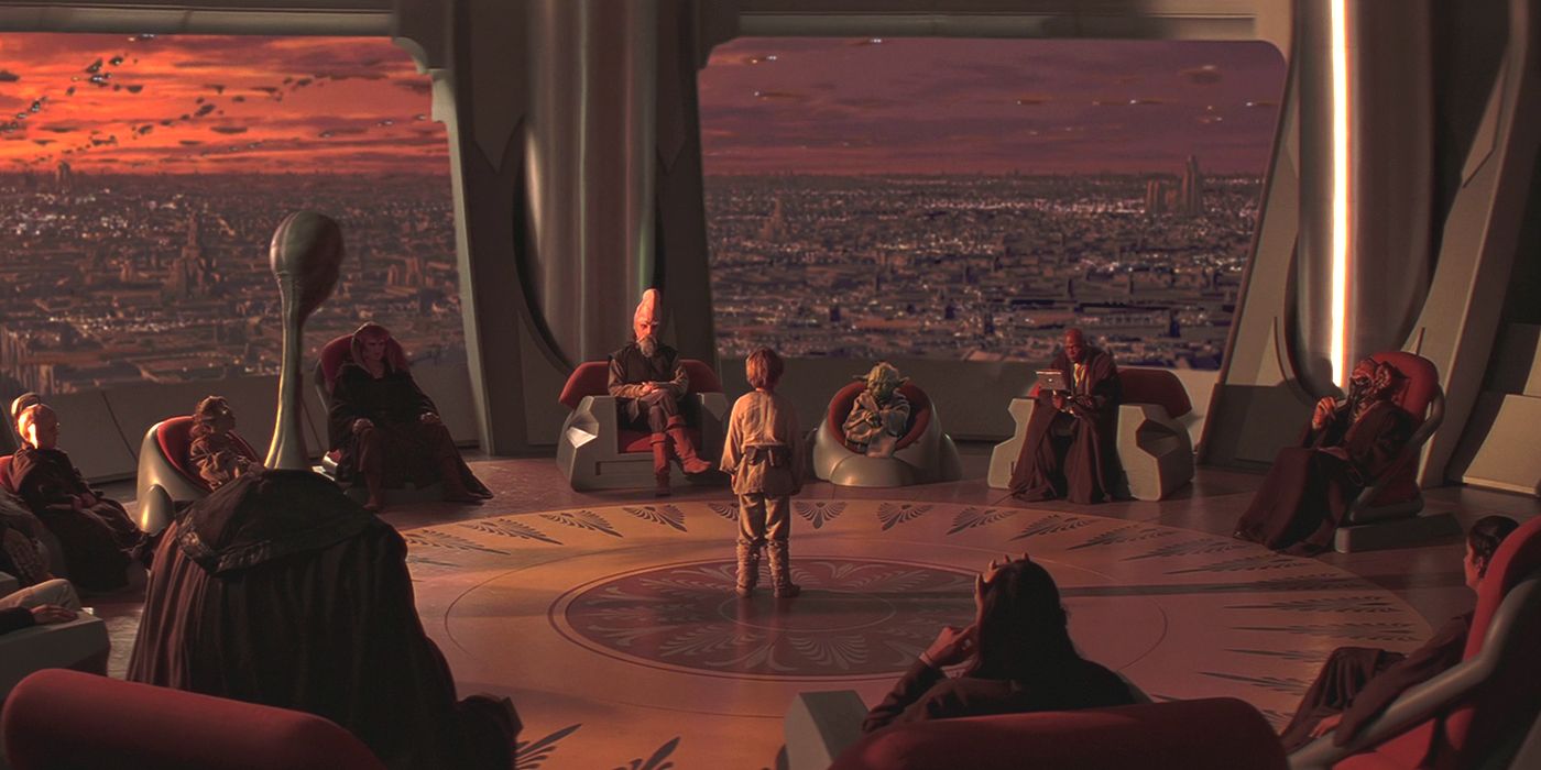 Anakin faces the Jedi Council in Star Wars Episode I
