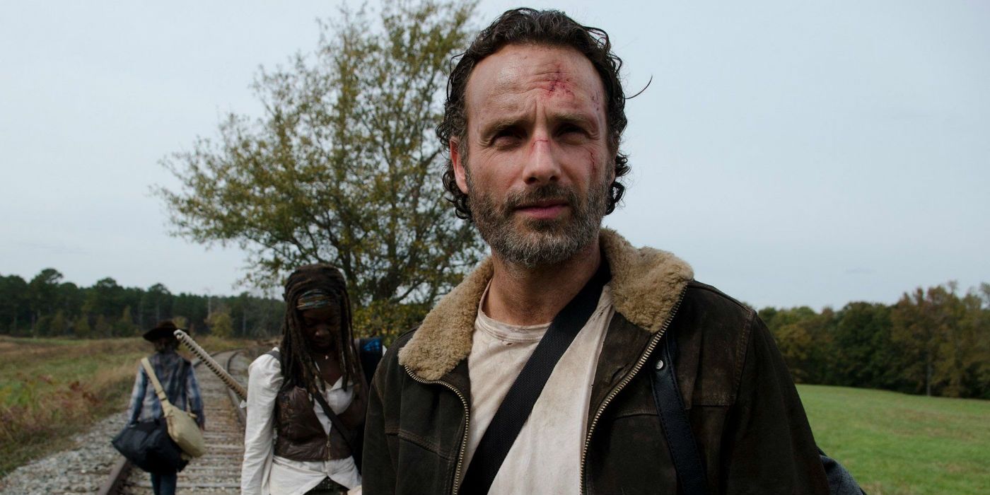 Andrew Lincoln as Rick Grimes on The Walking Dead.