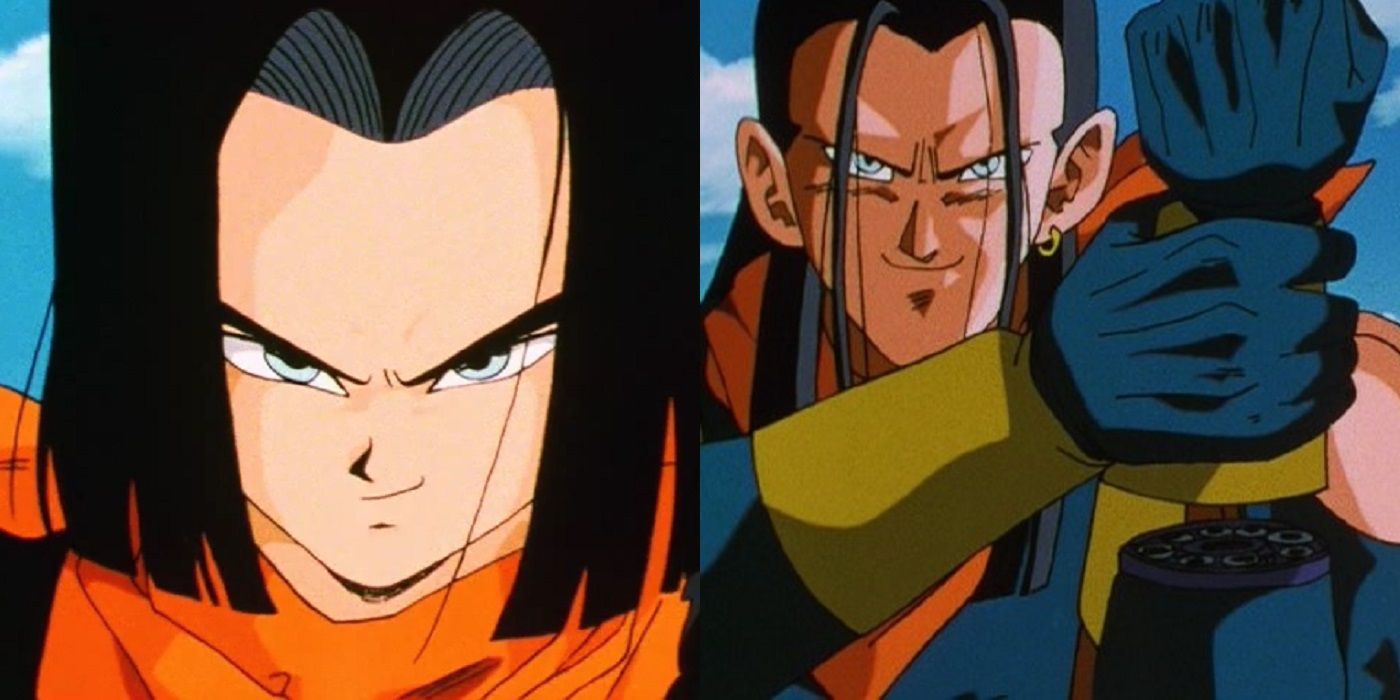 Android 17 in Dragon Ball Z and Super Android 17 in Dragon Ball GT