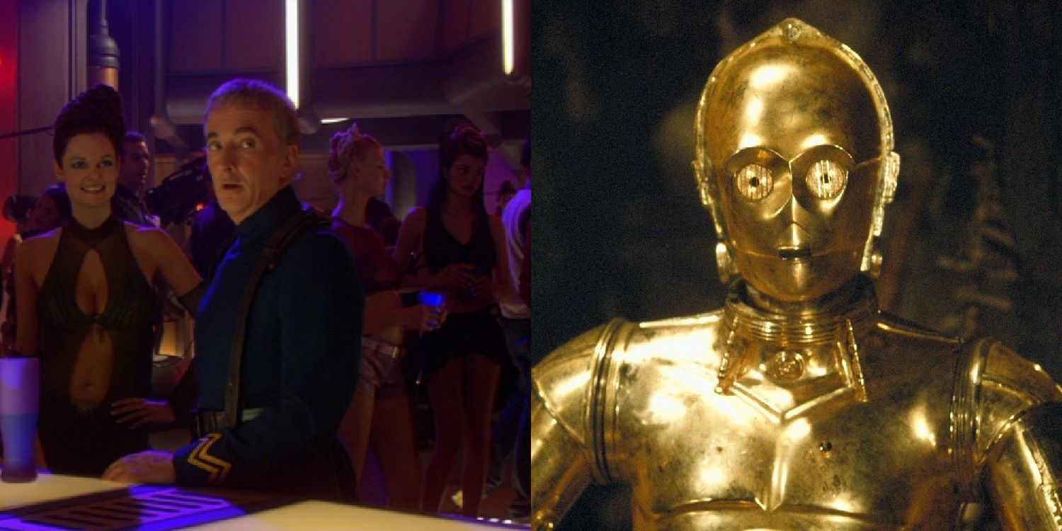 Anthony Daniels as Dannl Faytonni and C-3PO in Star Wars