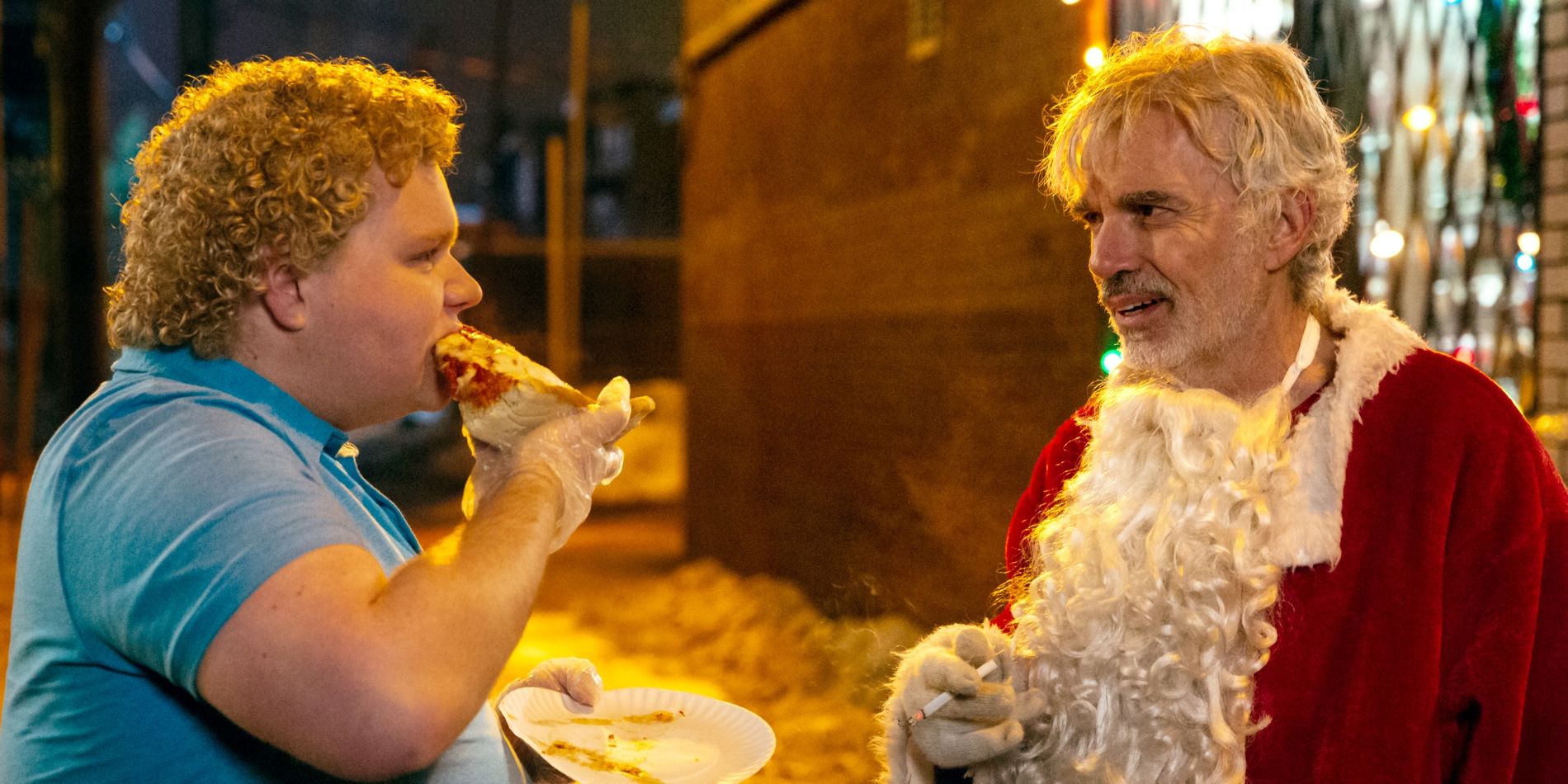 Brett Kelly and Billy Bob Thornton in Bad Santa 2