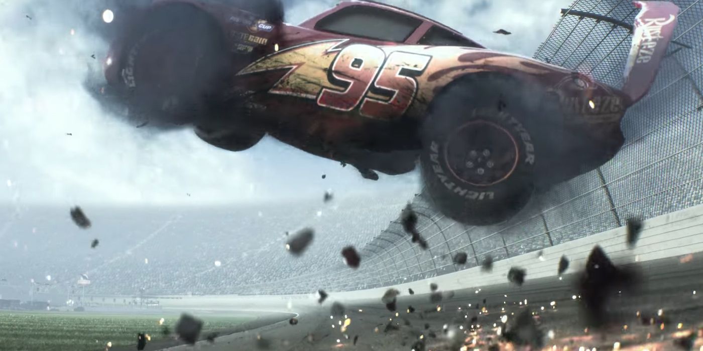 Cars 3 Teaser Poster Lightning McQueen is Down