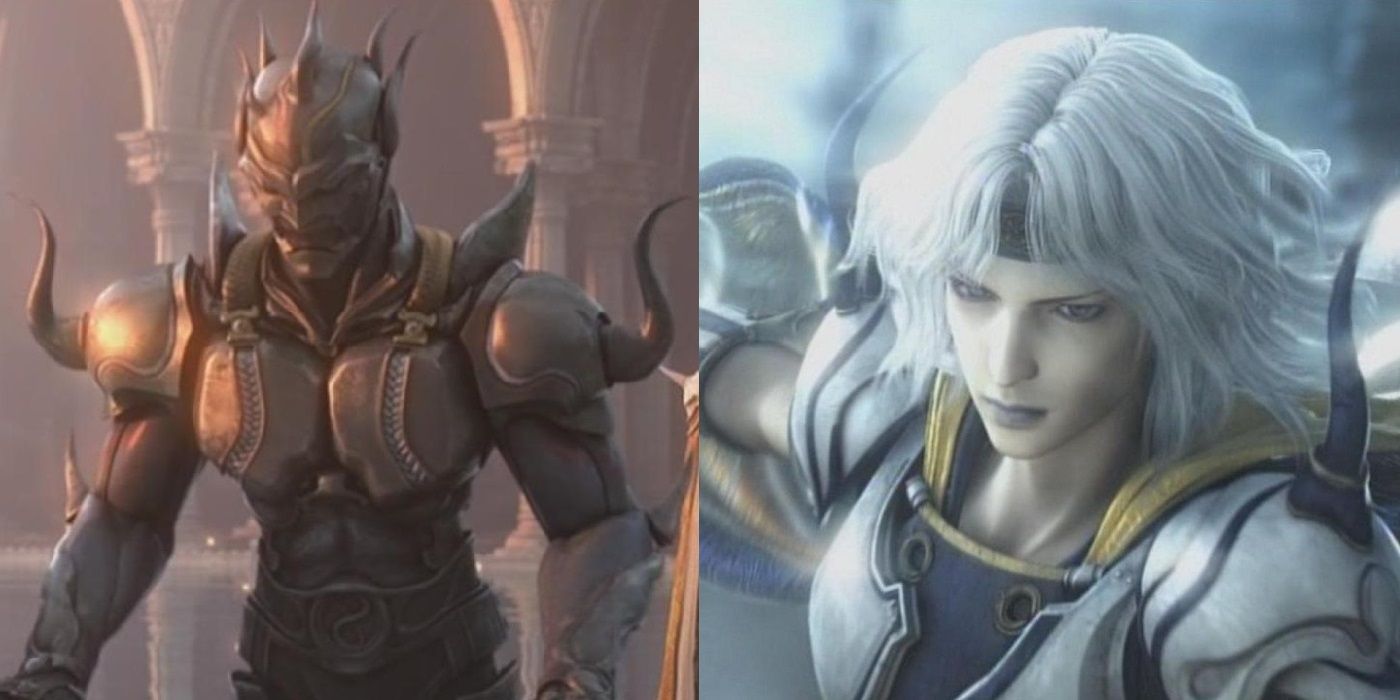 Cecil as a Dark Knight and Paladin in Final Fantasy IV