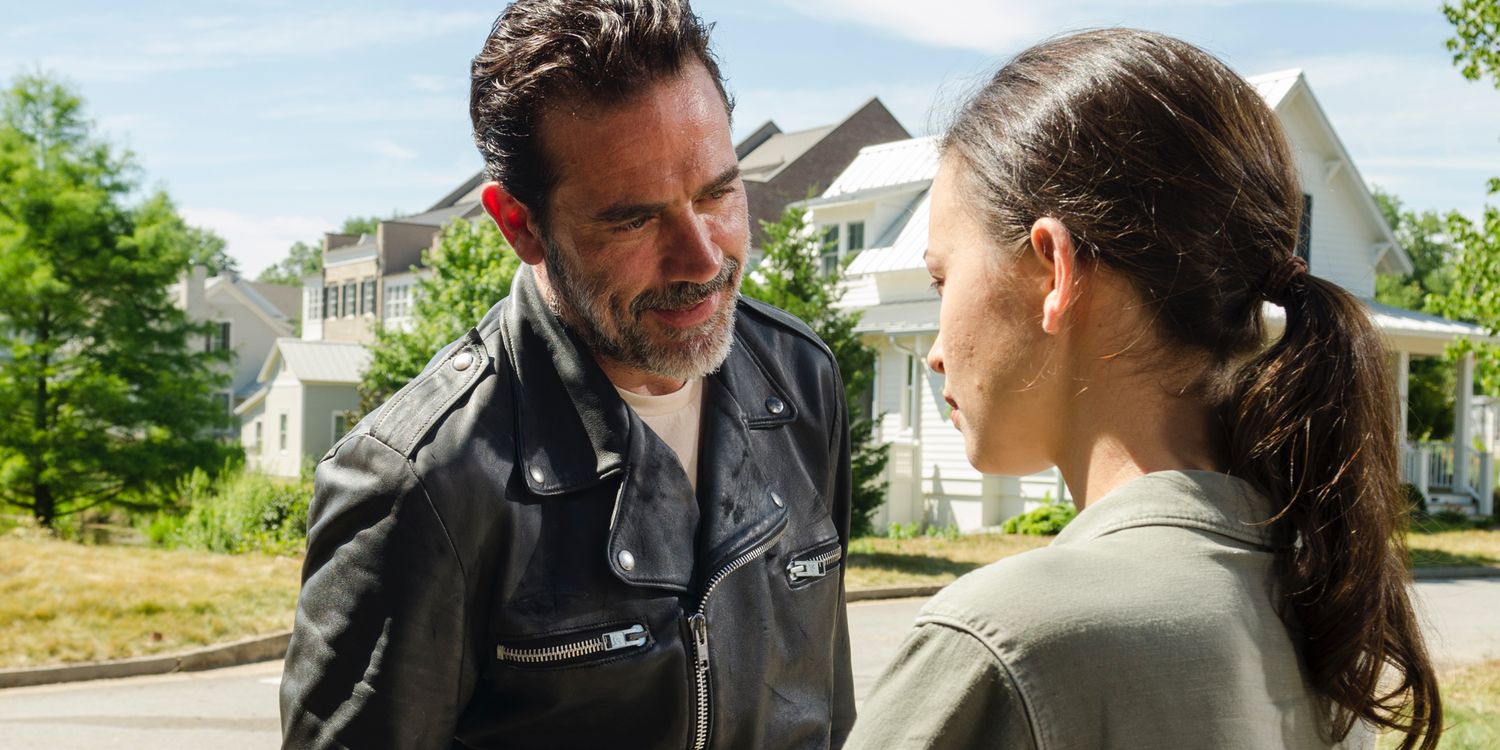 Christian Serratos as Rosita Espinosa, Jeffrey Dean Morgan as Negan - The Walking Dead _ Season 7, Episode 4