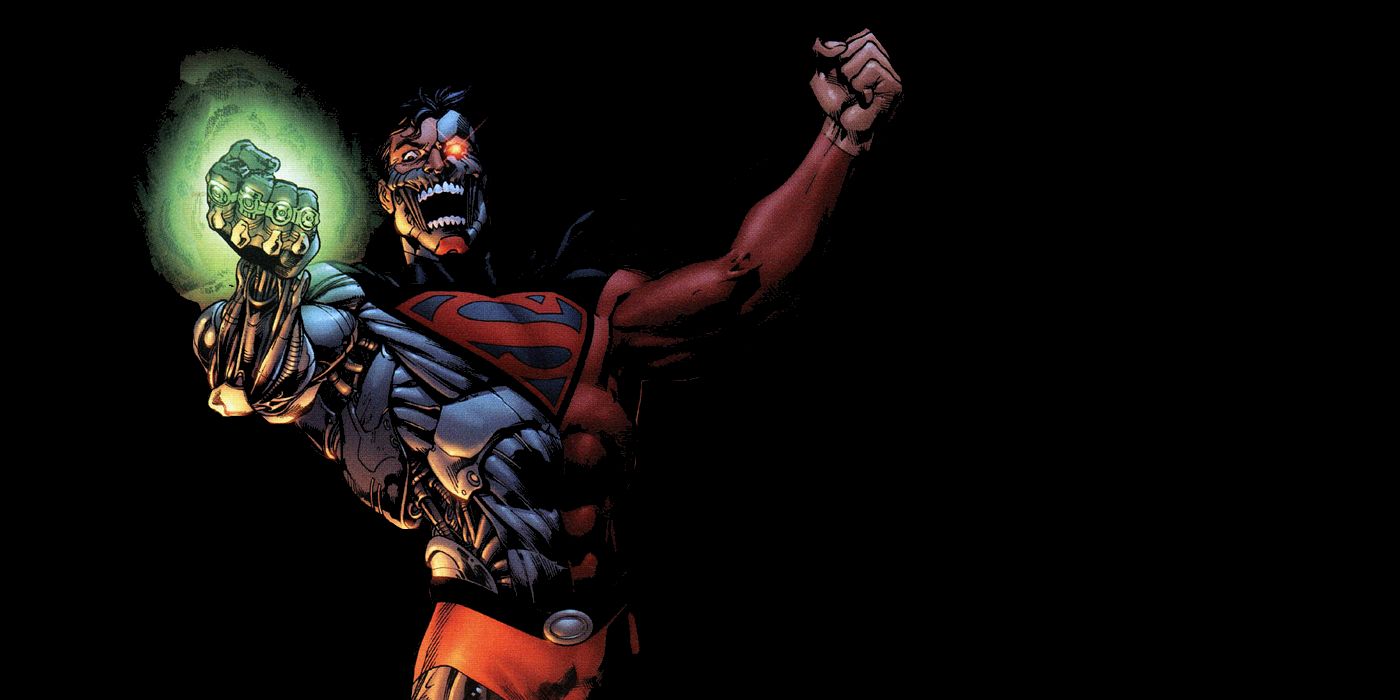 Cyborg Superman Holding a Power Ring