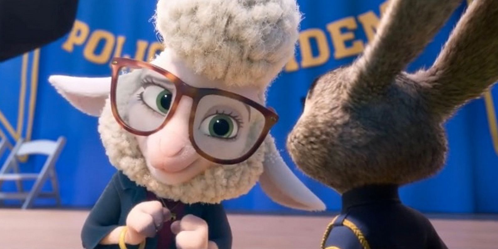 Dawn Bellwether talking to Judy in Zootopia