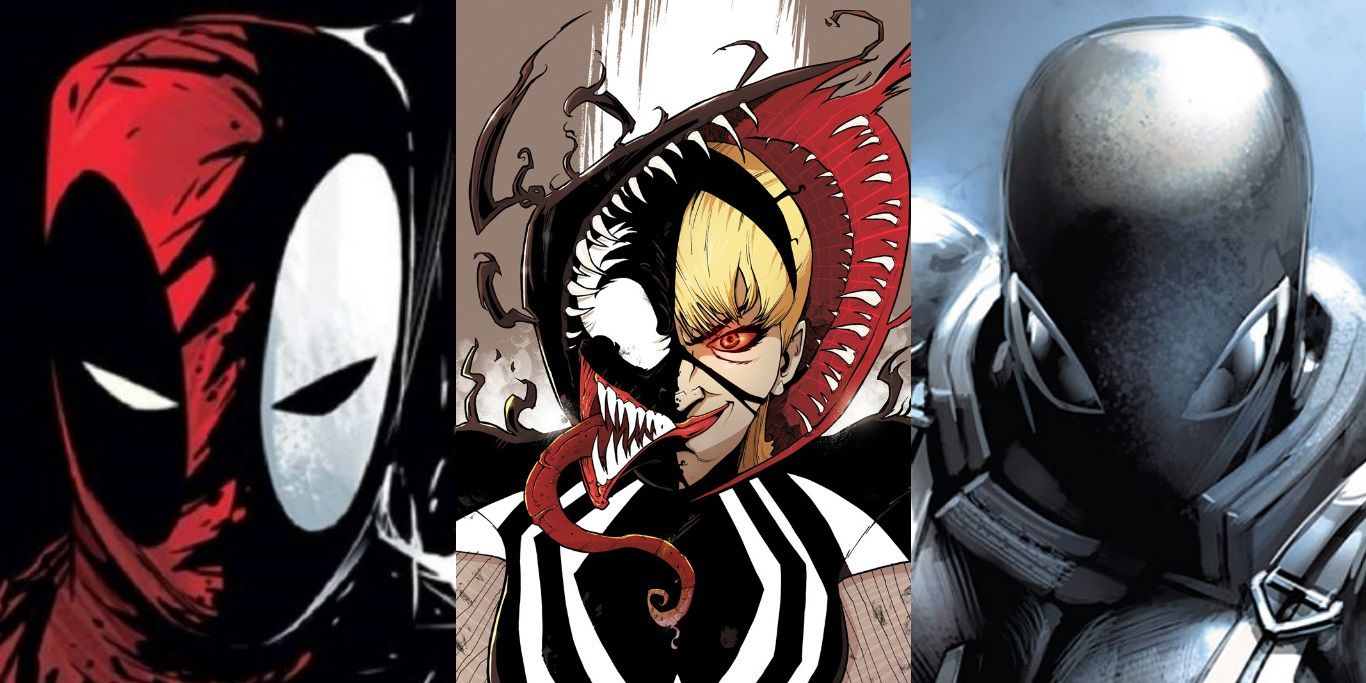Deadpool Gwen and Flash Venom Collage