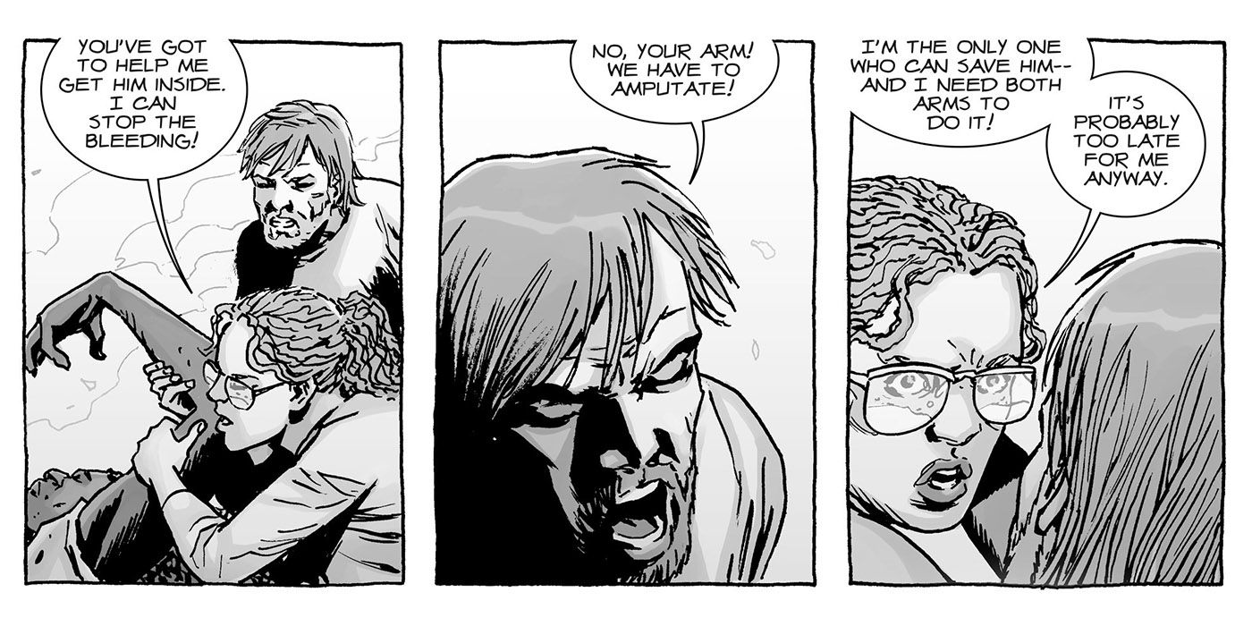 Denise refuses treatment even though it means her death in The Walking Dead #121