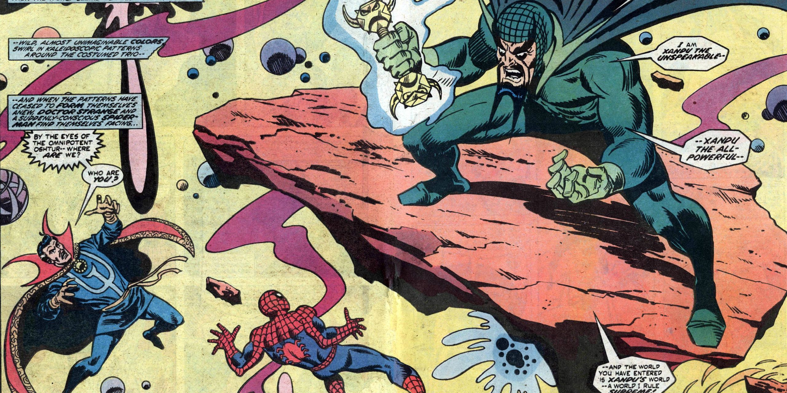 Doctor Strange and Spider-Man fight Xandu