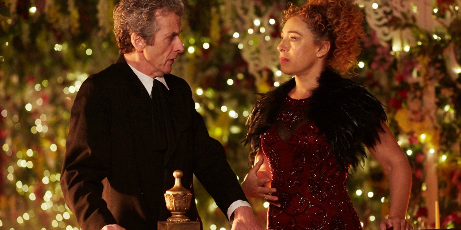 Doctor Who Christmas Special 2015 Peter Capaldi as The Doctor and Alex Kingston as River Song