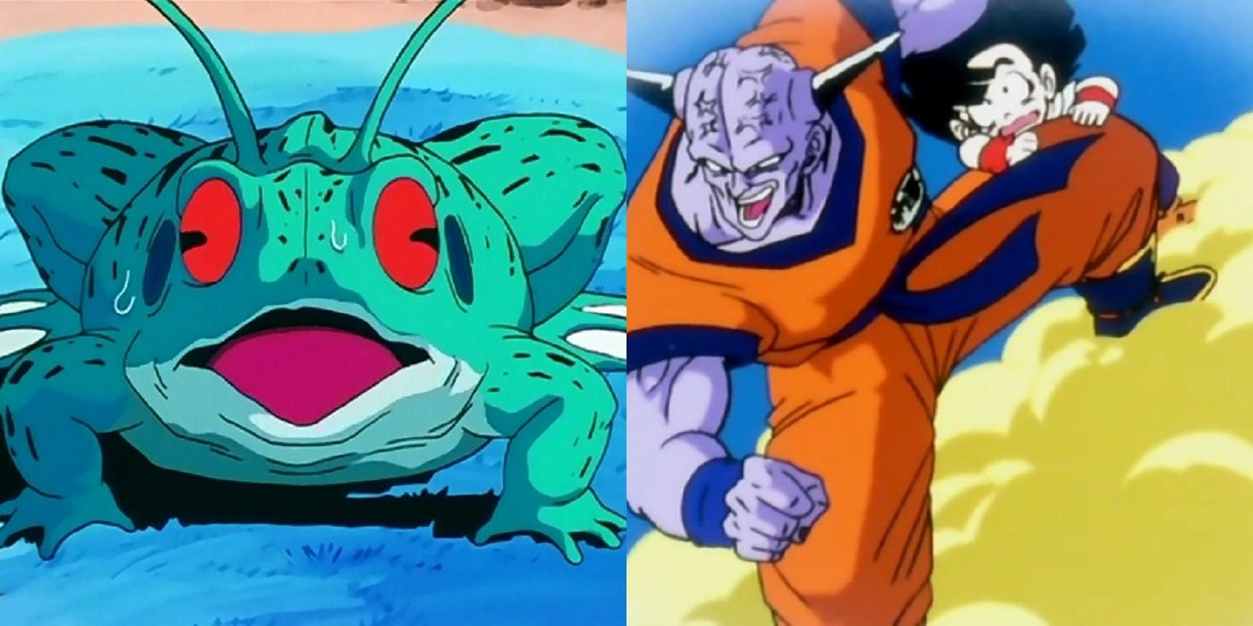 Dragon Ball Z, Frog Captain Ginyu, and Goku in Ginyu's body