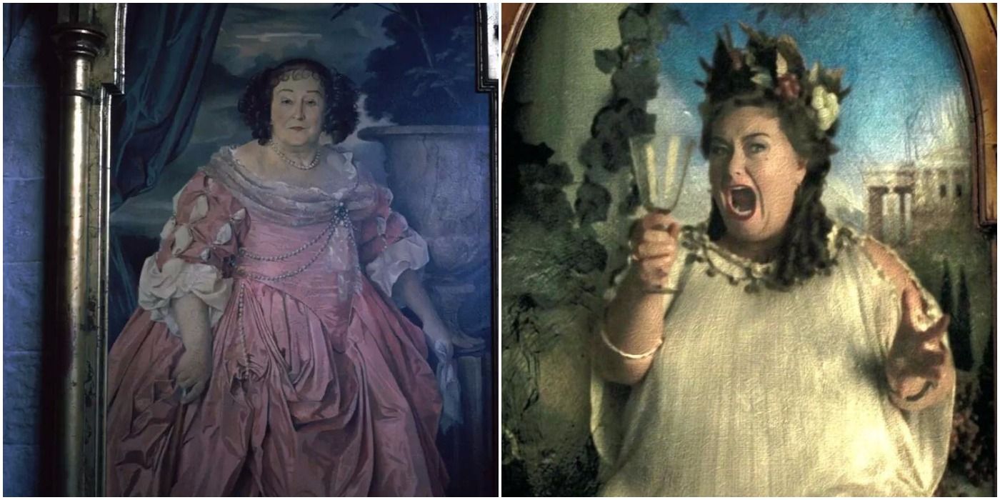 Elizabeth Spriggs and Dawn French as The Fat Lady in Harry Potter
