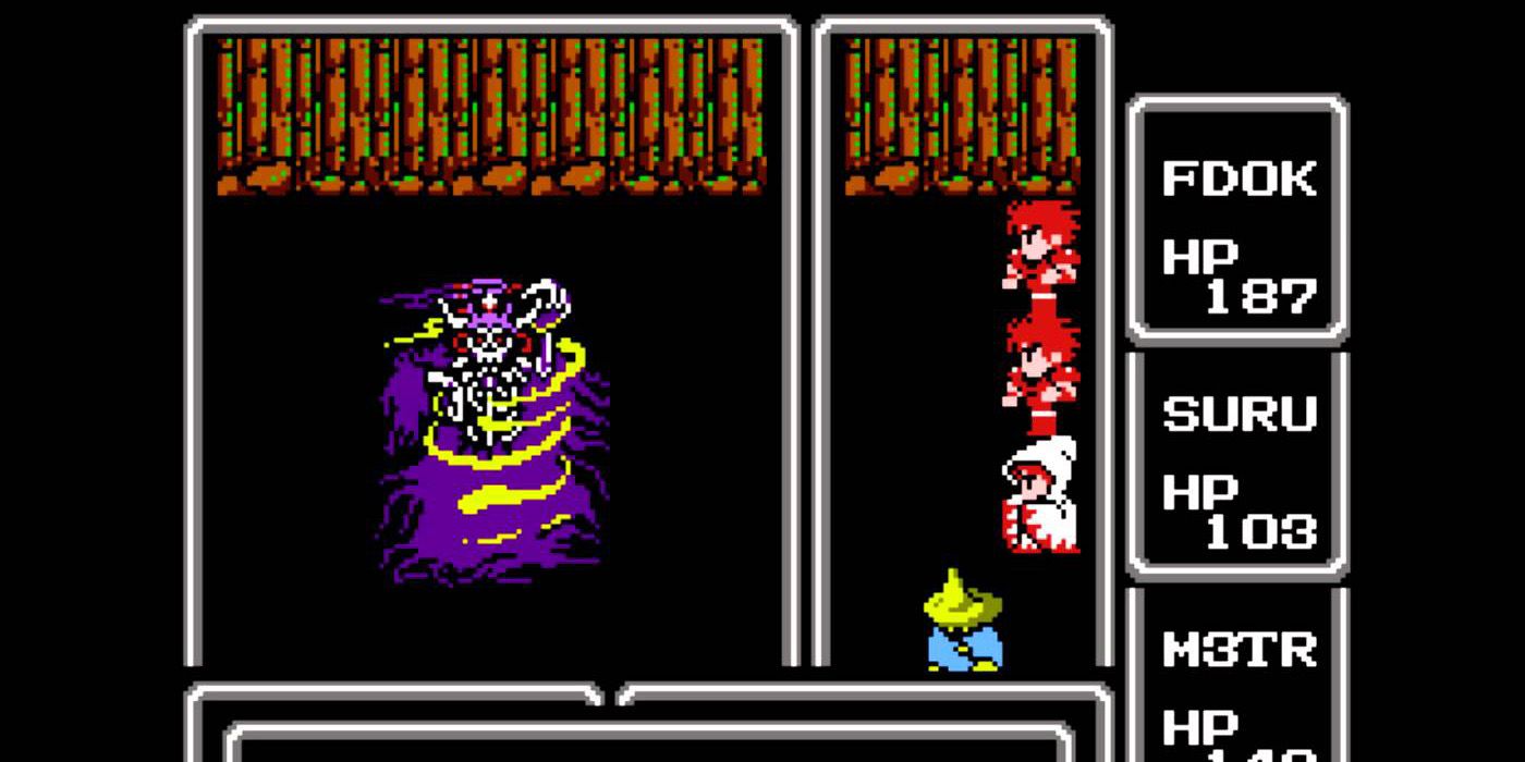 In the original Final Fantasy for NES, the players are fighting the Lich.